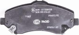 HELLA PAGID 8DB 355 014-231 - Kit pastiglie freno, Freno a disco autozon.pro