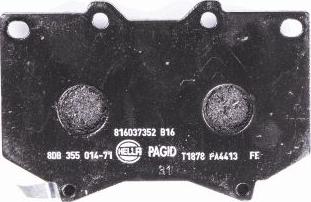 HELLA PAGID 8DB 355 014-711 - Kit pastiglie freno, Freno a disco autozon.pro