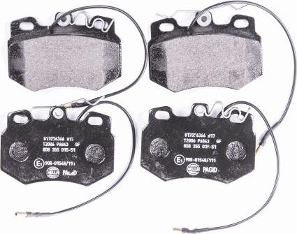 HELLA PAGID 8DB 355 015-511 - Kit pastiglie freno, Freno a disco autozon.pro