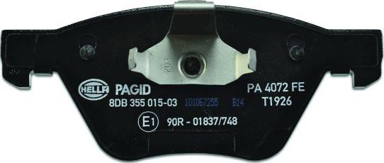 HELLA PAGID 8DB 355 015-031 - Kit pastiglie freno, Freno a disco autozon.pro