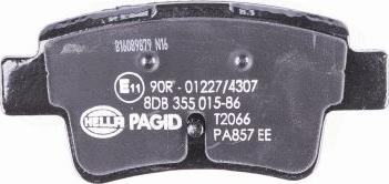 HELLA PAGID 8DB 355 015-861 - Kit pastiglie freno, Freno a disco autozon.pro