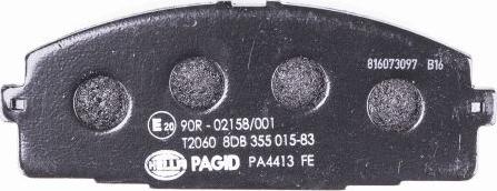 HELLA PAGID 8DB 355 015-831 - Kit pastiglie freno, Freno a disco autozon.pro