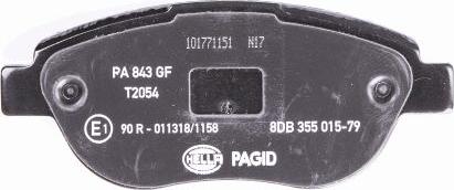 HELLA PAGID 8DB 355 015-791 - Kit pastiglie freno, Freno a disco autozon.pro