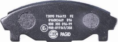 HELLA PAGID 8DB 355 016-991 - Kit pastiglie freno, Freno a disco autozon.pro