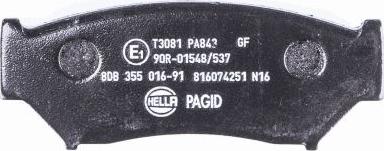 HELLA PAGID 8DB 355 016-911 - Kit pastiglie freno, Freno a disco autozon.pro