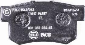 HELLA PAGID 8DB 355 016-451 - Kit pastiglie freno, Freno a disco autozon.pro