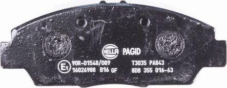 HELLA PAGID 8DB 355 016-631 - Kit pastiglie freno, Freno a disco autozon.pro