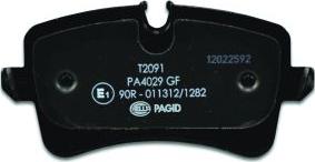 HELLA PAGID 8DB 355 016-011 - Kit pastiglie freno, Freno a disco autozon.pro