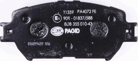 HELLA PAGID 8DB 355 010-431 - Kit pastiglie freno, Freno a disco autozon.pro