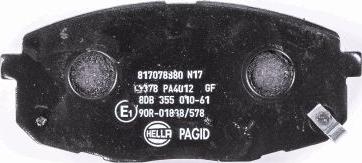 HELLA PAGID 8DB 355 010-611 - Kit pastiglie freno, Freno a disco autozon.pro