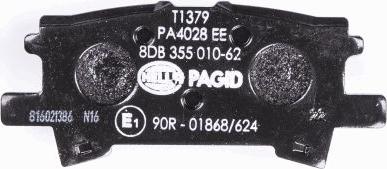 HELLA PAGID 8DB 355 010-621 - Kit pastiglie freno, Freno a disco autozon.pro