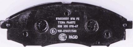 HELLA PAGID 8DB 355 010-671 - Kit pastiglie freno, Freno a disco autozon.pro