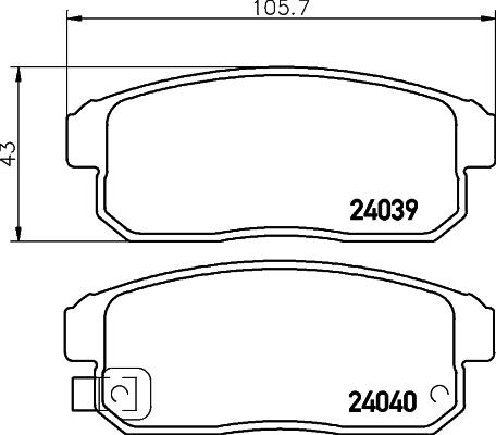 Woking D10087912 - Kit pastiglie freno, Freno a disco autozon.pro