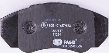 HELLA PAGID 8DB 355 010-391 - Kit pastiglie freno, Freno a disco autozon.pro