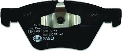 HELLA PAGID 8DB 355 011-941 - Kit pastiglie freno, Freno a disco autozon.pro