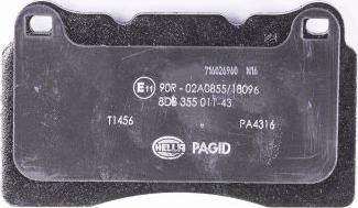 HELLA PAGID 8DB 355 011-431 - Kit pastiglie freno, Freno a disco autozon.pro