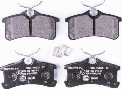 HELLA PAGID 8DB 355 011-511 - Kit pastiglie freno, Freno a disco autozon.pro