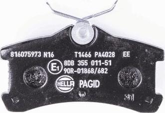 HELLA PAGID 8DB 355 011-511 - Kit pastiglie freno, Freno a disco autozon.pro