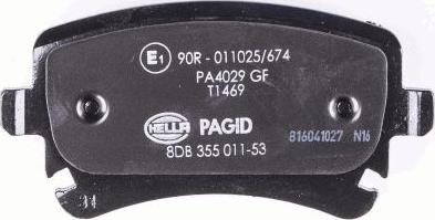 HELLA PAGID 8DB 355 011-531 - Kit pastiglie freno, Freno a disco autozon.pro