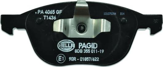 HELLA PAGID 8DB 355 011-191 - Kit pastiglie freno, Freno a disco autozon.pro