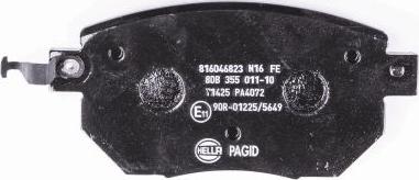 HELLA PAGID 8DB 355 011-101 - Kit pastiglie freno, Freno a disco autozon.pro