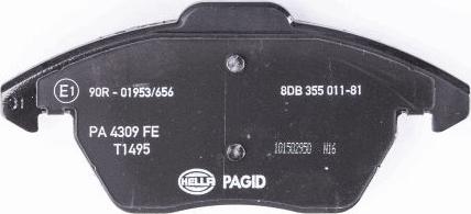 HELLA PAGID 8DB 355 011-811 - Kit pastiglie freno, Freno a disco autozon.pro