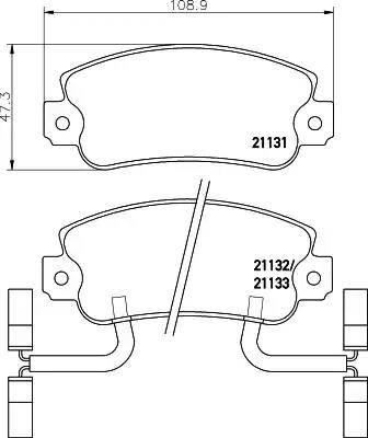 HELLA PAGID 8DB 355 018-931 - Kit pastiglie freno, Freno a disco autozon.pro