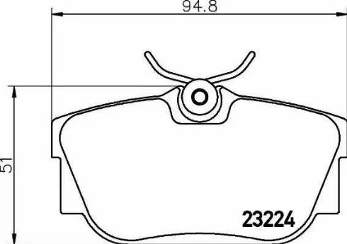 HELLA PAGID 8DB355018-581 - Kit pastiglie freno, Freno a disco autozon.pro