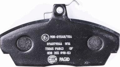 HELLA PAGID 8DB 355 018-031 - Kit pastiglie freno, Freno a disco autozon.pro