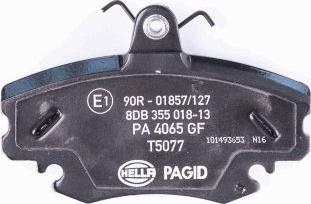 HELLA PAGID 8DB 355 018-131 - Kit pastiglie freno, Freno a disco autozon.pro