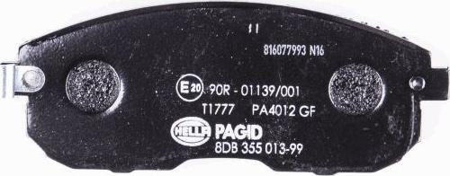 HELLA PAGID 8DB 355 013-991 - Kit pastiglie freno, Freno a disco autozon.pro