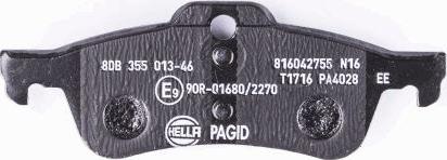 HELLA PAGID 8DB 355 013-461 - Kit pastiglie freno, Freno a disco autozon.pro