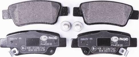 HELLA PAGID 8DB 355 013-591 - Kit pastiglie freno, Freno a disco autozon.pro