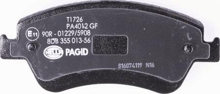 HELLA PAGID 8DB 355 013-561 - Kit pastiglie freno, Freno a disco autozon.pro