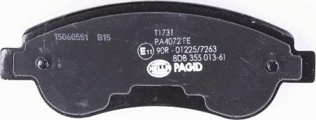 HELLA PAGID 8DB 355 013-611 - Kit pastiglie freno, Freno a disco autozon.pro