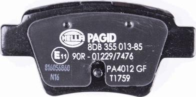 HELLA PAGID 8DB 355 013-851 - Kit pastiglie freno, Freno a disco autozon.pro