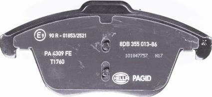 HELLA PAGID 8DB 355 013-861 - Kit pastiglie freno, Freno a disco autozon.pro