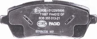 HELLA PAGID 8DB 355 013-211 - Kit pastiglie freno, Freno a disco autozon.pro