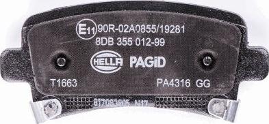 HELLA PAGID 8DB 355 012-991 - Kit pastiglie freno, Freno a disco autozon.pro