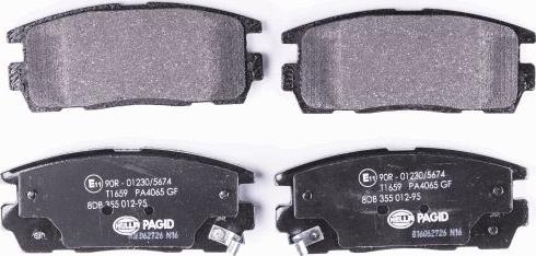 HELLA PAGID 8DB 355 012-951 - Kit pastiglie freno, Freno a disco autozon.pro