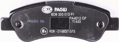 HELLA PAGID 8DB 355 012-911 - Kit pastiglie freno, Freno a disco autozon.pro