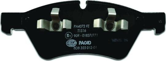 HELLA PAGID 8DB 355 012-011 - Kit pastiglie freno, Freno a disco autozon.pro