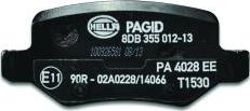 HELLA PAGID 8DB 355 012-131 - Kit pastiglie freno, Freno a disco autozon.pro