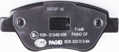 HELLA PAGID 8DB 355 012-841 - Kit pastiglie freno, Freno a disco autozon.pro