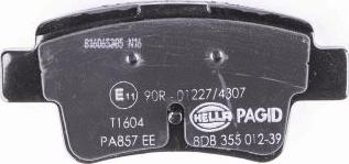 HELLA PAGID 8DB 355 012-391 - Kit pastiglie freno, Freno a disco autozon.pro