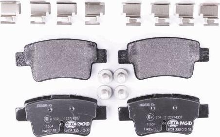 HELLA PAGID 8DB 355 012-391 - Kit pastiglie freno, Freno a disco autozon.pro