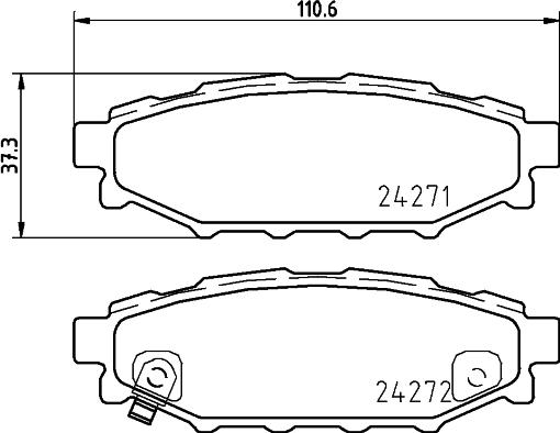 HELLA PAGID 8DB 355 012-261 - Kit pastiglie freno, Freno a disco autozon.pro