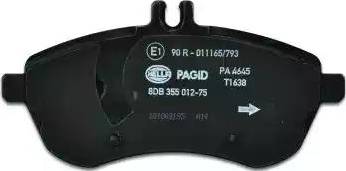 HELLA PAGID 8DB 355 012-751 - Kit pastiglie freno, Freno a disco autozon.pro