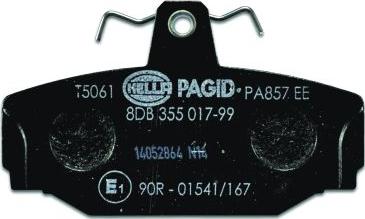 HELLA PAGID 8DB 355 017-991 - Kit pastiglie freno, Freno a disco autozon.pro