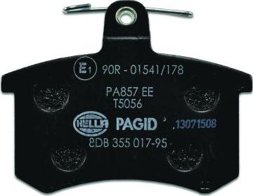 HELLA PAGID 8DB 355 017-951 - Kit pastiglie freno, Freno a disco autozon.pro